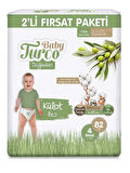 Baby Turco Doğadan Fırsat Paketi Külot Bez 4 Maxi Numara 82 Adet Beyaz