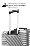 G&D Polo Suitcase Abs 3'lü Gümüş Gri Lüx Valiz Seyahat Seti 600.03-set