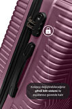 G&D Polo Suitcase Abs 3'lü Mürdüm Lüx Valiz Seyahat Seti 600.09-set