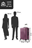 G&D Polo Suitcase Abs Mürdüm Büyük Boy Valiz 600.09-B