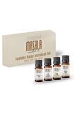 Ferahlatıcı Kokular Aromaterapi Seti - Fresh Aromatherapy Kİt (Nane 10 ml -Elemi 10 ml - Okaliptus 10 ml - Niaouli 10 ml) 
