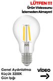 Edison A60 4w E27 Dimelenebilir Rustik Led Ampul - Gün ışığı Led Ampül - Standart Ampül