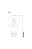 HEKA E27 6W 4000k Filament LED Ampul 10'lu ERD-283