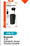 LKP 19 TWS sound 5.3 versiyon çekilebilir kablo wireless kulaklık