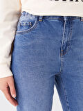 LCW Modest İNDİGO Straight Fit Kadın Jean Pantolon