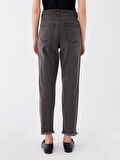 LCW Modest GRİ Mom Fit Kadın Jean Pantolon