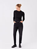 LCW Modest SİYAH Straight Fit Kadın Jean Pantolon