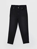 LCW Modest SİYAH Straight Fit Kadın Jean Pantolon