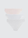 LCW DREAM Pembe Düz Bikini Külot 3'lü Paket