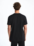 XSIDE ACTIVE Siyah DRY-TECH Bisiklet Yaka Kısa Kollu Erkek Spor Tişört
