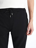 LCWAIKIKI Classic SİYAH Standart Kalıp Erkek Kalın Jogger Eşofman Altı
