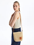LCW ACCESSORIES KAHVERENGİ Kadın Hasır Omuz Çantası