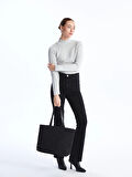 LCW ACCESSORIES SİYAH Kapitone Desenli Kadın Tote Çanta