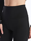 XSIDE ACTIVE SİYAH Beli Lastikli İspanyol Paça Kadın Tayt Pantolon
