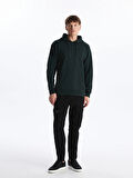 LCW Casual YEŞİL Uzun Kollu Erkek Kalın Hoodie