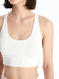 XSIDE ACTIVE BEYAZ Kadın U Yaka Düz Spor Büstiyer