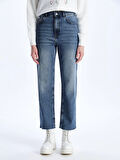LCW Jeans İNDİGO Straight Fit Kadın Jean Pantolon