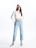 LCW Jeans Indigo Straight Fit Kadın Jean Pantolon