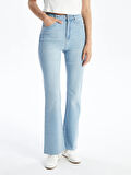 LCW Jeans İNDİGO Mars Flare Kadın Jean Pantolon