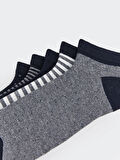 LCW ACCESSORIES Karişik Çizgili Erkek Patik Çorap 5'li
