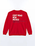 Bisiklet Yaka Baskılı Erkek Çocuk Sweatshirt_W4LQ15Z4-H0P_8684141543682_8-9 Yaş