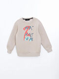 Bisiklet Yaka Baskılı Erkek Çocuk Sweatshirt_W4LR66Z4-CV5_8684141548625_10-11 Yaş