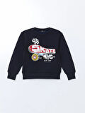 Bisiklet Yaka Baskılı Erkek Çocuk Sweatshirt_W4LR82Z4-HSF_8684141552332_10-11 Yaş