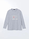 Bisiklet Yaka Baskılı Kadın Pijama Takımı_W4LG27Z8-DEK_8684141658447_L