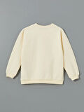 Bisiklet Yaka Baskılı Kız Çocuk Sweatshirt_W4LF38Z4-E03_8684141658881_8-9 Yaş