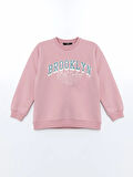 Bisiklet Yaka Baskılı Kız Çocuk Sweatshirt_W4LF38Z4-SHT_8684141658973_8-9 Yaş