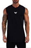 Erkek Nem Emici Hızlı Kuruma Atletik Teknik Performans Sporcu Sıfır Kol T-shirt MG-ATLET