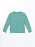 Bisiklet Yaka Baskılı Kadın Sweatshirt_W4LB83Z8-DBV_8684142311228_M