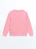 Bisiklet Yaka Baskılı Kız Çocuk Sweatshirt_W4LD61Z4-FSX_8684142336856_7-8 Yaş