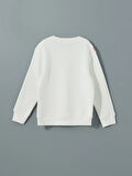 Bisiklet Yaka Baskılı Kız Çocuk Sweatshirt_W4LD61Z4-FDU_8684142336955_8-9 Yaş