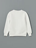 Bisiklet Yaka Baskılı Kız Çocuk Sweatshirt_W4LD62Z4-FDU_8684142337174_12-13 Yaş