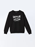 Bisiklet Yaka Baskılı Kadın Sweatshirt_W4LE47Z8-HEG_8684142349566_S
