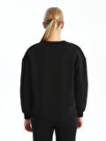 Bisiklet Yaka Kadın Sweatshirt_W4LE51Z8-HEG_8684142349719_S