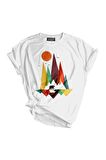 Store Unisex Baskılı Tişört Outdoor Sport T-shirt kırmızıayı