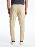 XSIDE BEJ Slim Fit Erkek Kargo Pantolon