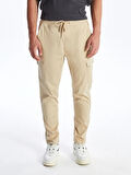 XSIDE BEJ Slim Fit Erkek Kargo Pantolon