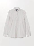 SOUTHBLUE Gri Slim Fit Uzun Kollu Poplin Erkek Gömlek