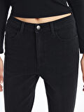 LCW Jeans Siyah Jüpiter Süper Skinny Fit Kadın Jean Pantolon