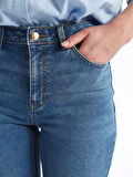 LCW Jeans Indigo Yüksek Bel Push Up Kadın Jean Pantolon