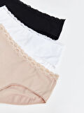 LCW DREAM PEMBE Düz Hipster Külot 3'lü Paket