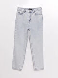 LCW Modest Mavi Mom Fit Kadın Jean Pantolon