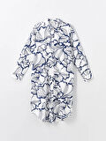 LCWAIKIKI Classic EKRU Desenli Kadın Gömlek Tunik