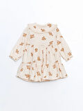 Bebe Yaka Çiçekli Kız Bebek Elbise_W4DC60Z1-LQA86841441613959-12 Ay