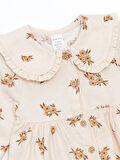 Bebe Yaka Çiçekli Kız Bebek Elbise_W4DC60Z1-LQA86841441613959-12 Ay
