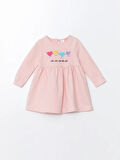 Bisiklet Yaka Uzun Kollu Baskılı Kız Bebek Elbise_W4HF73Z1-L8F86841456013883-4 Yaş