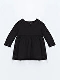 Bisiklet Yaka Uzun Kollu Baskılı Kız Bebek Elbise_W4HF73Z1-CVL86841456019754-5 Yaş